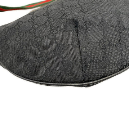Gucci Shoulder Bag GG Pattern Sherry Black Green Red Leather — view 6