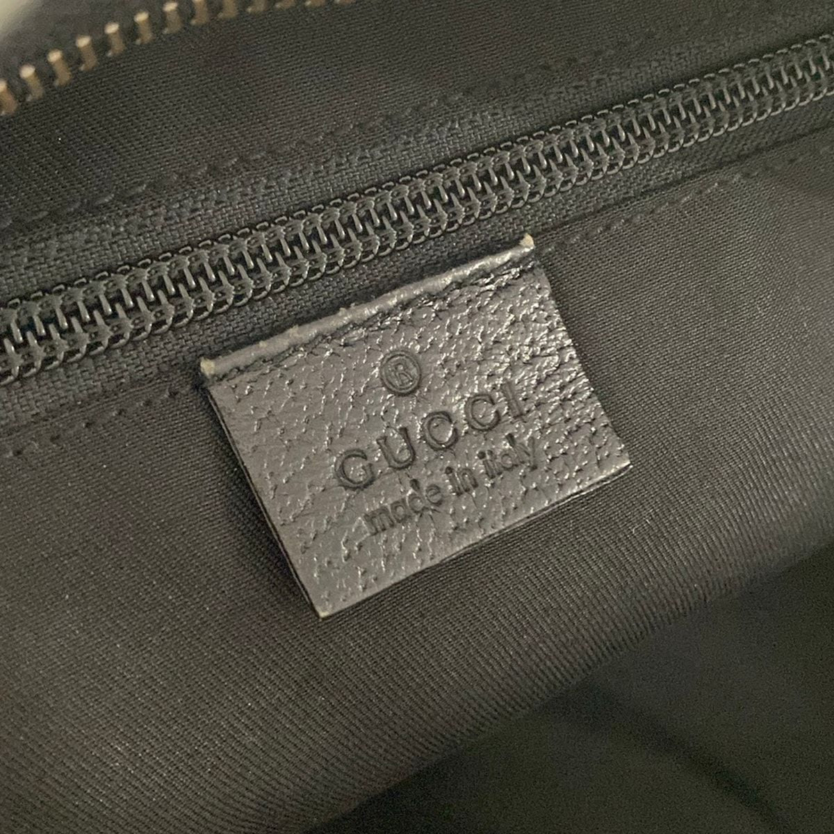 Gucci Shoulder Bag GG Pattern Sherry Black Green Red Leather — view 8