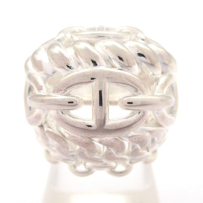 Hermes Ring 53 Chaine D'ancre Multi Chain TGM Silver