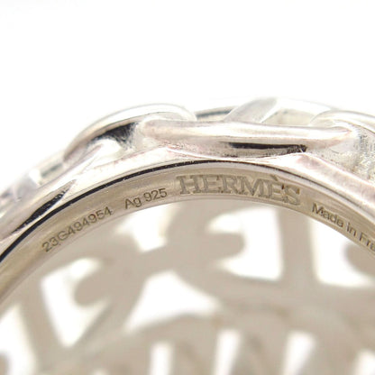 Hermes Ring 53 Chaine D'ancre Multi Chain TGM Silver — view 5
