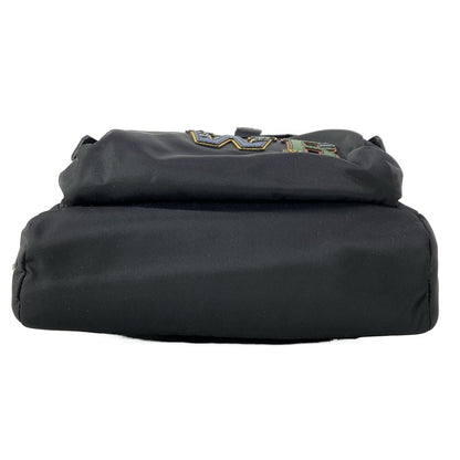 Prada Shoulder Bag Black Navy Multi Leather — view 5