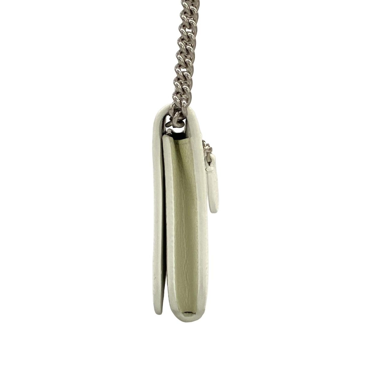 Balenciaga Shoulder Bag Everyday White Pink Smartphone Pochette Chain Leather — view 4