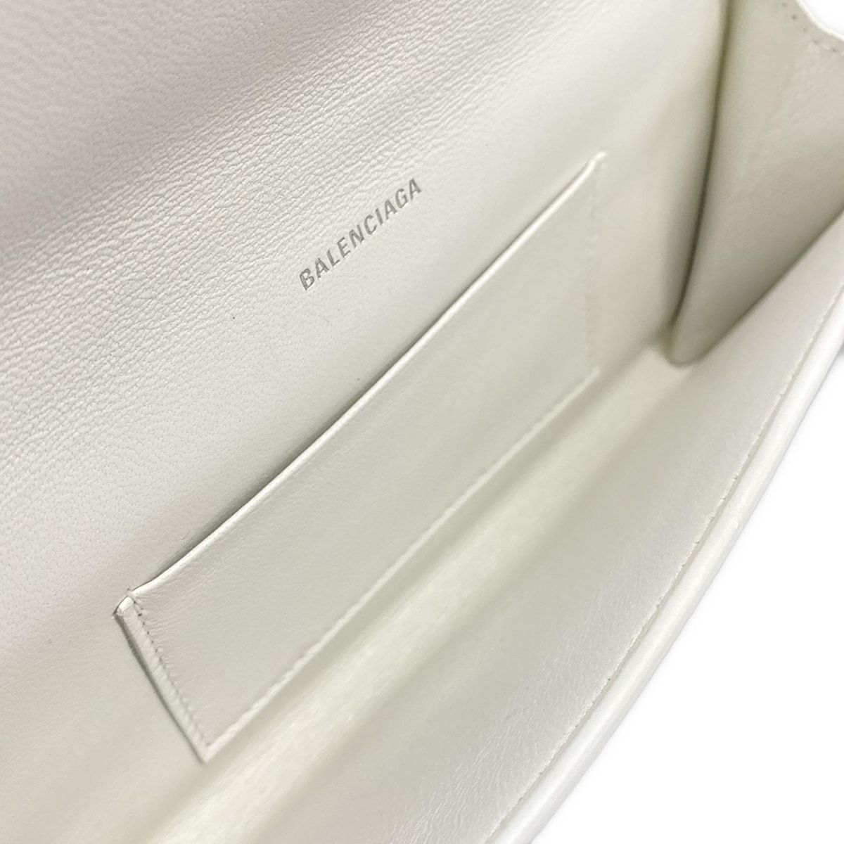 Balenciaga Shoulder Bag Everyday White Pink Smartphone Pochette Chain Leather — view 7
