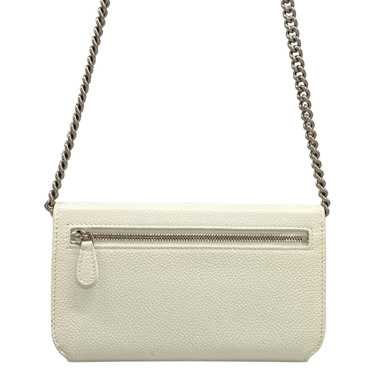 Balenciaga Shoulder Bag Everyday White Pink Smartphone Pochette Chain Leather — view 3