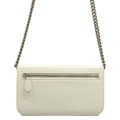 Balenciaga Shoulder Bag Everyday White Pink Smartphone Pochette Chain Leather — view 3
