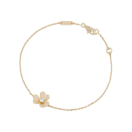Van Cleef & Arpels Bracelet Frivole Mini Model Diamond 18k Yellow Gold