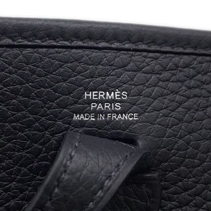 Hermes Shoulder Bag Evelyne TPM 111 Amazon Black Silver Taurillon Clemence — view 5