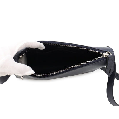 Hermes Shoulder Bag Bolitle Blue Navy Silver Bague Rain Clutch — view 5
