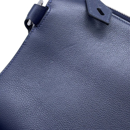 Hermes Shoulder Bag Bolitle Blue Navy Silver Bague Rain Clutch — view 6