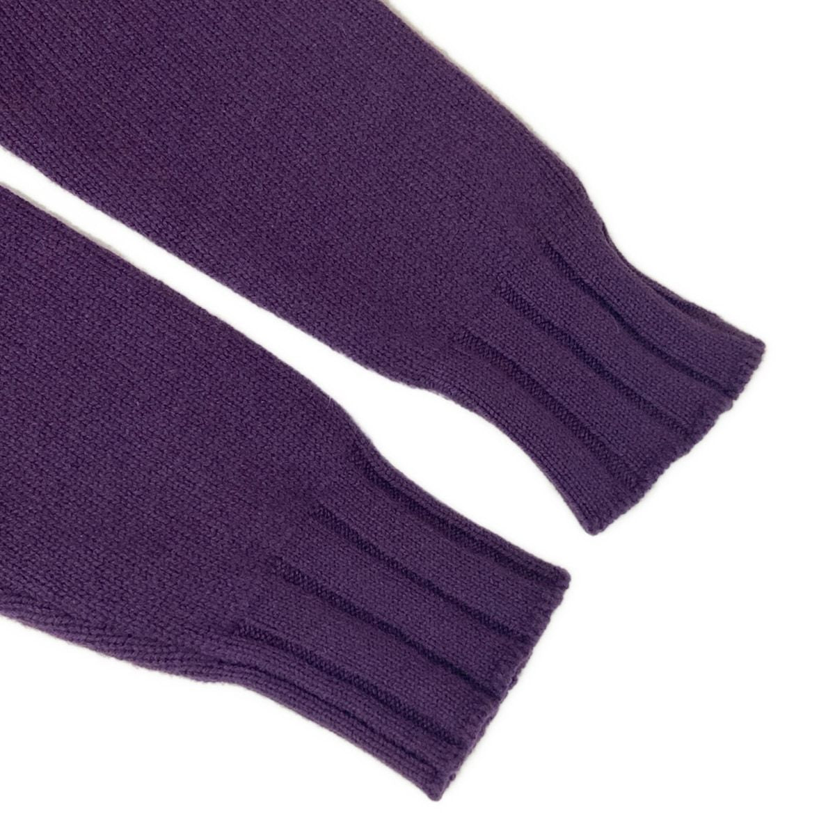 Chanel Long Sleeve Sweater M Purple CC Logo Cashmere 38 — view 5
