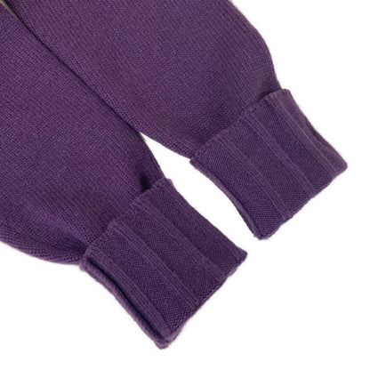 Chanel Long Sleeve Sweater M Purple CC Logo Cashmere 38 — view 6