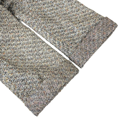 Chanel Jacket L Black White Multi Three Quarter Sleeve Tweed Cotton 42 — view 5