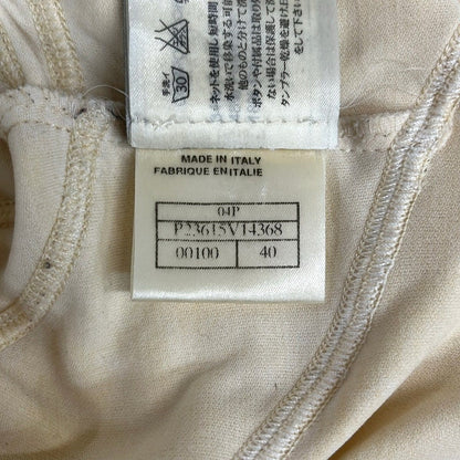 Chanel Jersey M Sport Line Ivory Black IDENTIFICATION T-Shirt 40 — view 4