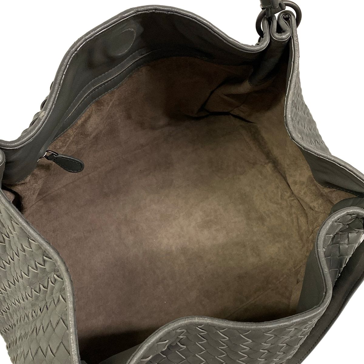 Bottega Veneta Tote Bag Parachute Dark Gray Leather — view 7