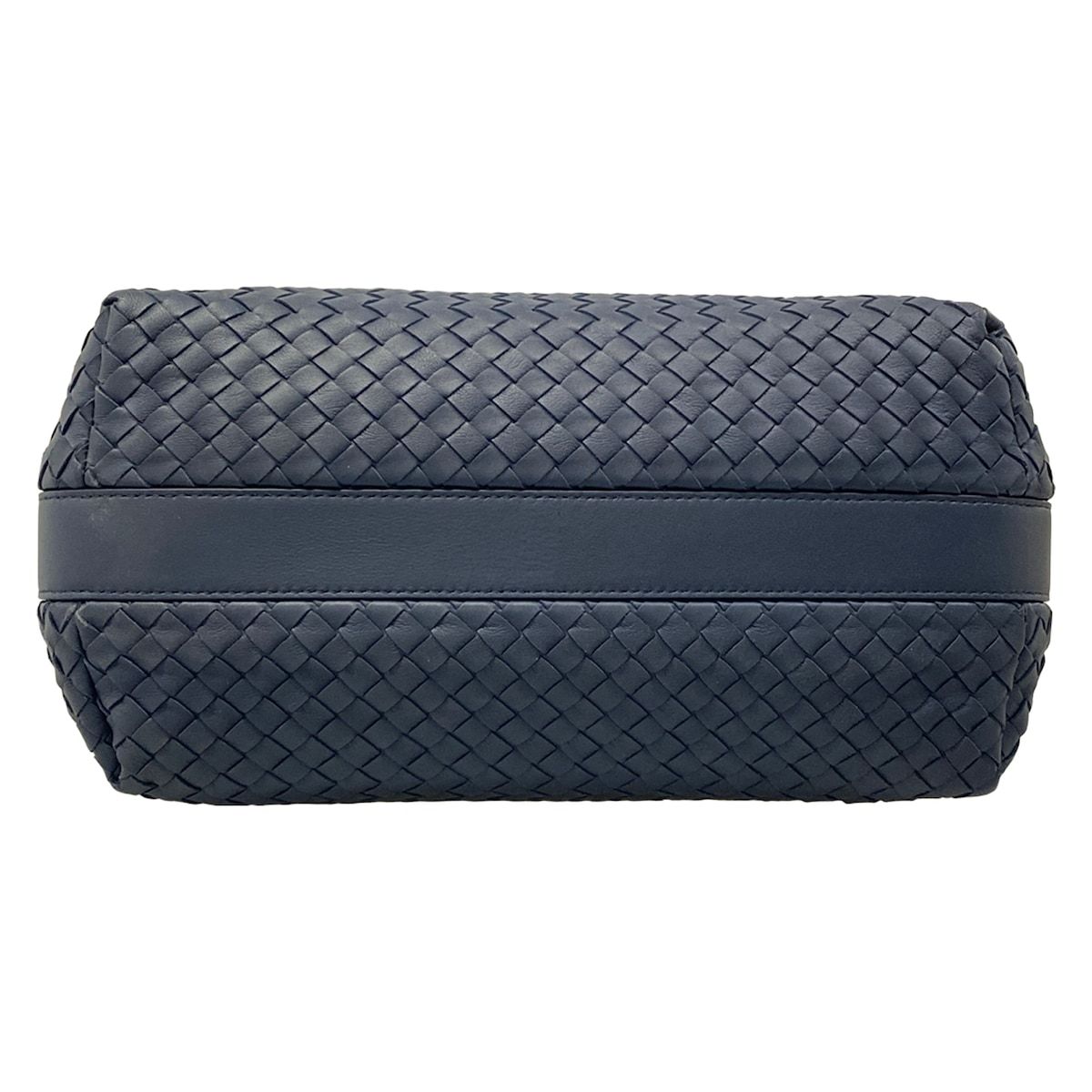 Bottega Veneta Shoulder Bag Intrecciato Navy Leather — view 5