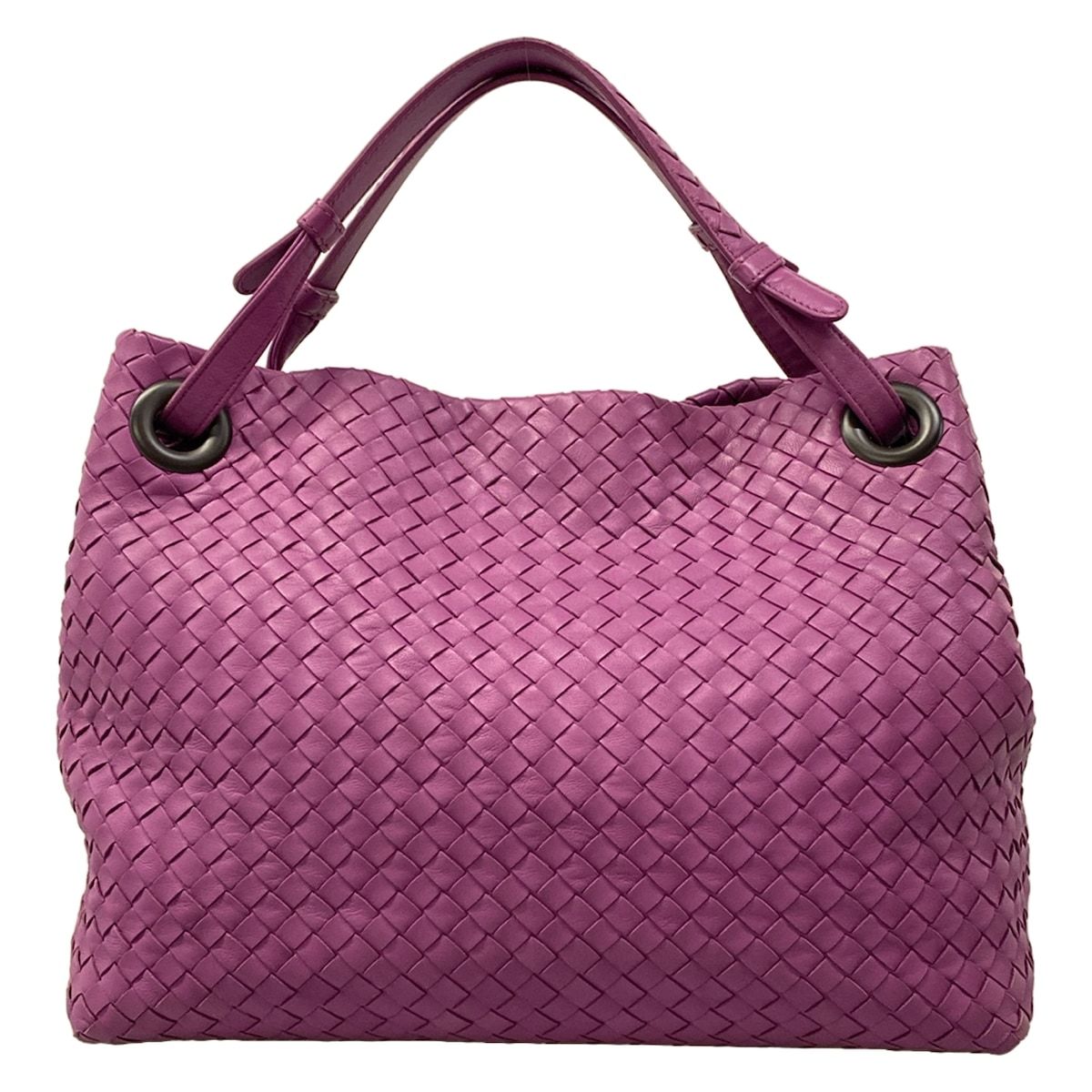 Bottega Veneta Handbag Medium Garda Bag Purple Leather