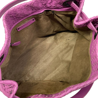 Bottega Veneta Handbag Medium Garda Bag Purple Leather — view 7