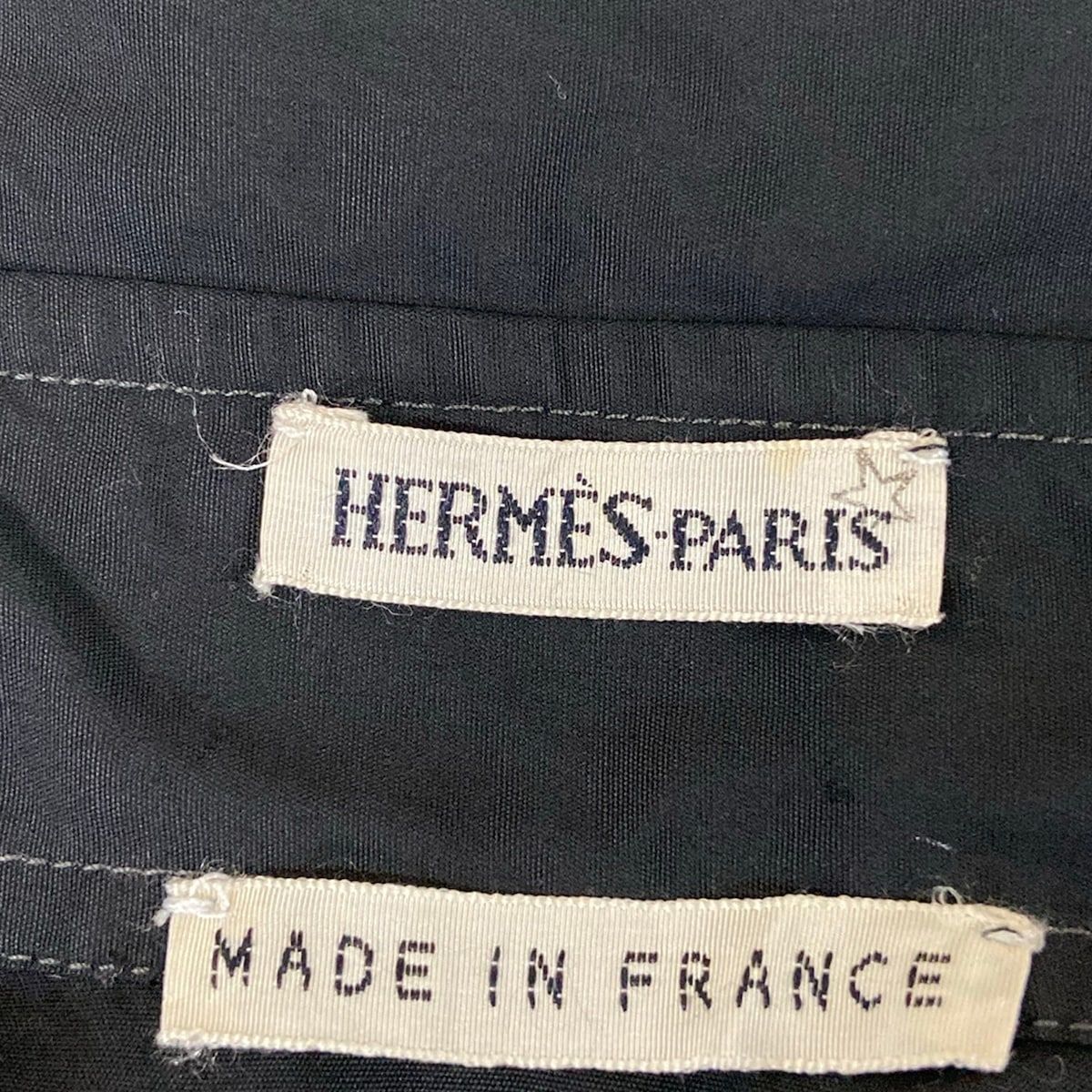 Hermes Dress S Martin Margiela Era Black Shirt Long Sleeve Length Cotton 34 — view 3