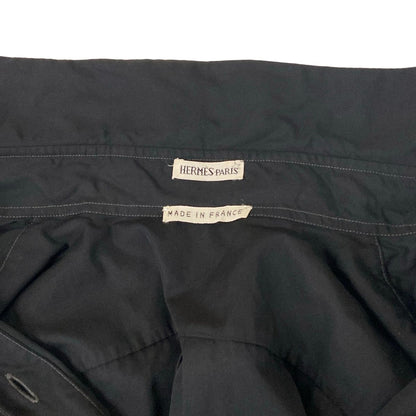 Hermes Dress S Martin Margiela Era Black Shirt Long Sleeve Length Cotton 34 — view 8