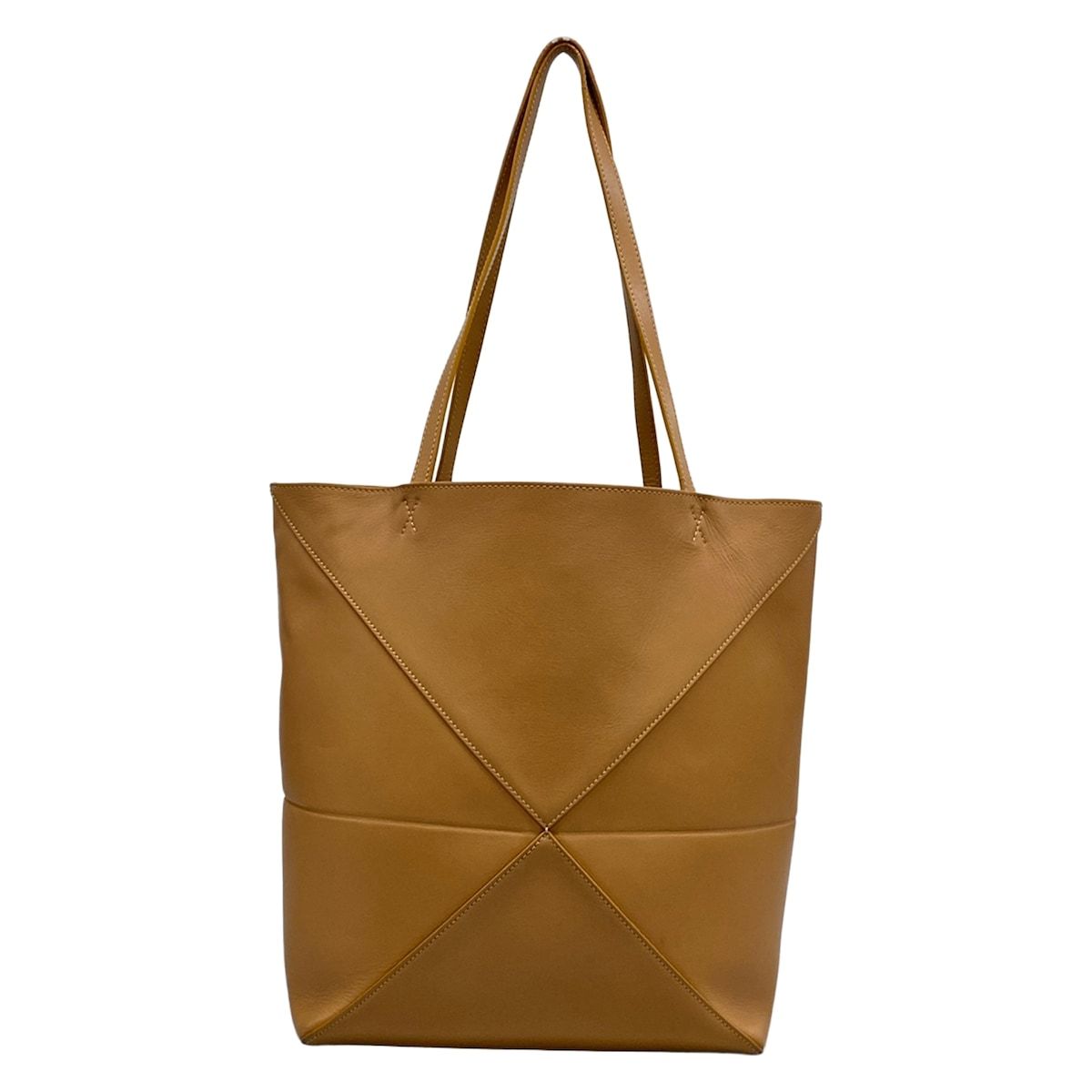 Loewe Tote Bag Puzzle Fold Medium Warm Desert Folding — view 3