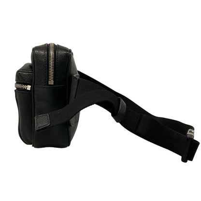 Louis Vuitton Waist Pouch Taigarama Bum Bag Outdoor Noir Leather Cowhide — view 4