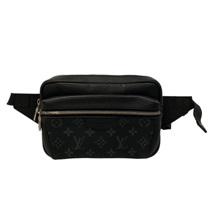 Louis Vuitton Waist Pouch Taigarama Bum Bag Outdoor Noir Leather Cowhide