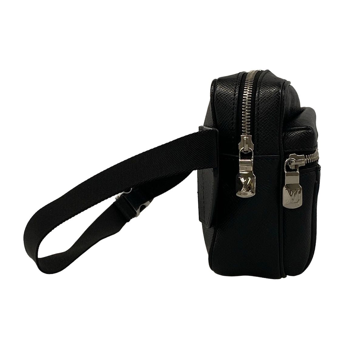 Louis Vuitton Waist Pouch Taigarama Bum Bag Outdoor Noir Leather Cowhide — view 2