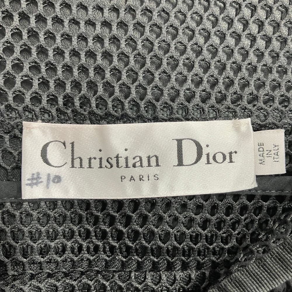 Dior Mesh Vest Sleeveless Top Bustier Logo Black S — view 6