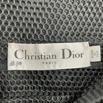 Dior Mesh Vest Sleeveless Top Bustier Logo Black S — view 6