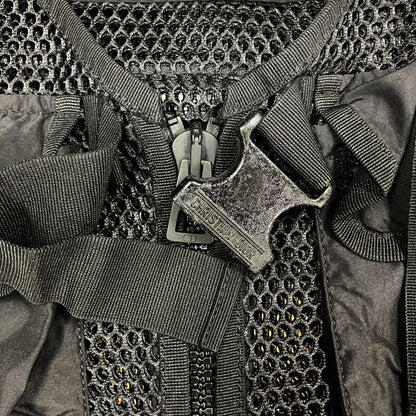 Dior Mesh Vest Sleeveless Top Bustier Logo Black S — view 5