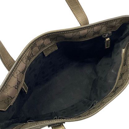 Gucci Shoulder Bag Imprime Khaki Leather — view 7