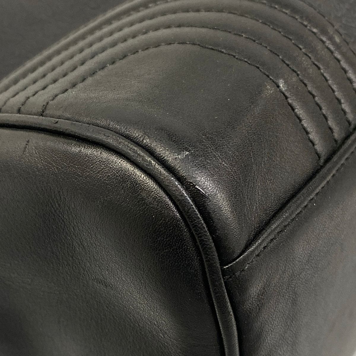 Loewe Handbag Anagram Pattern Black Leather — view 6