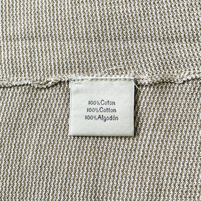 Hermes Cotton Short Sleeve Knit Sweater Top Beige White XL — view 4