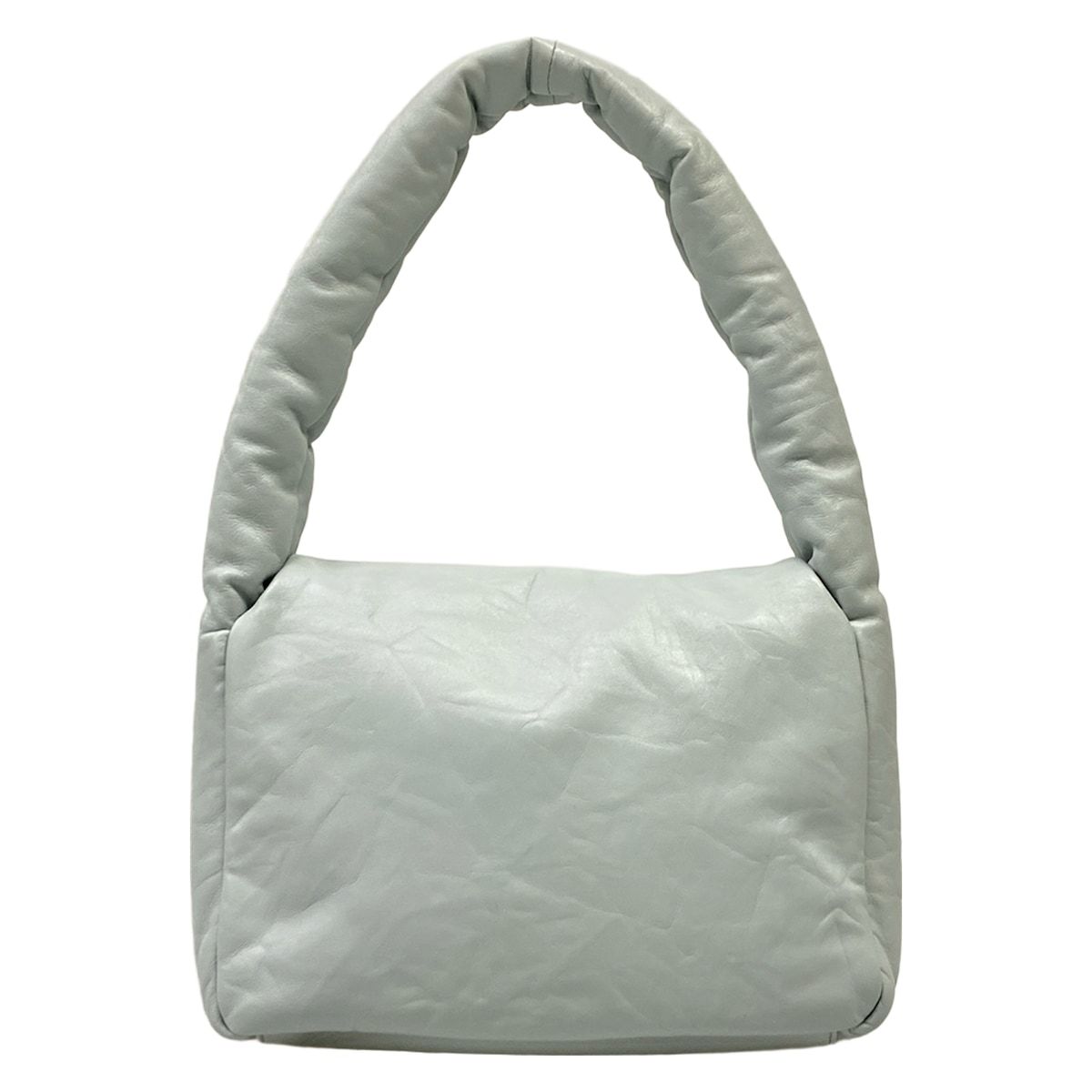 Balenciaga Shoulder Bag Monaco Light Blue Leather — view 3