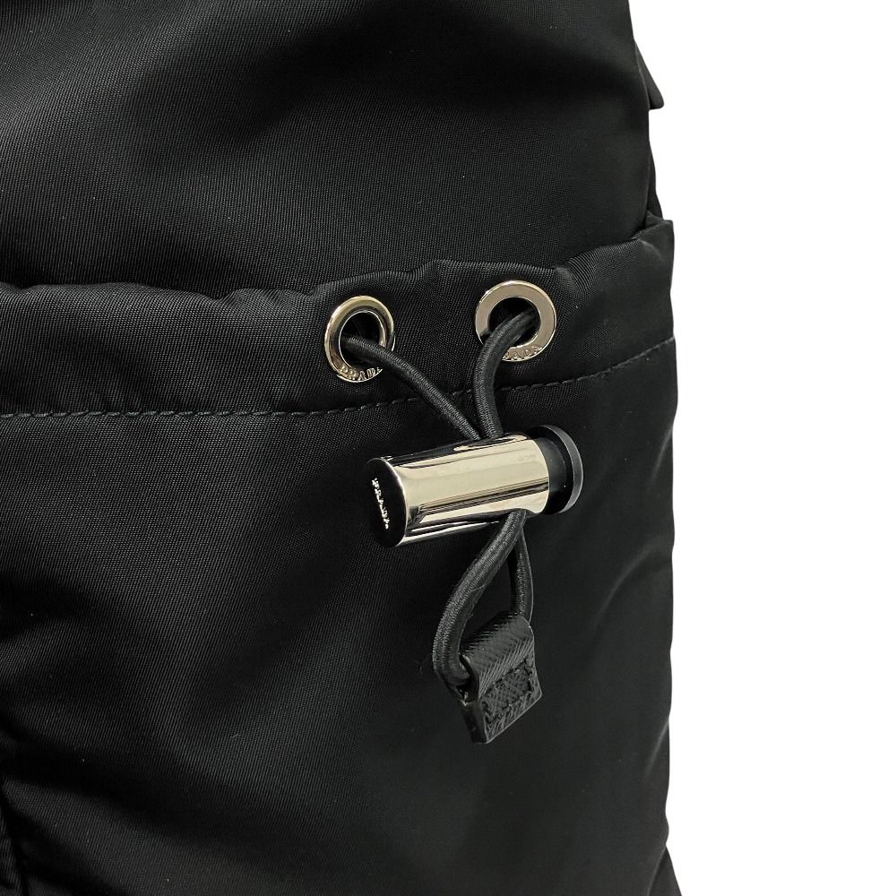 Prada Tessuto Montagn Montaigne Hand Tote Bag Nylon Saffiano Leather Black — view 5