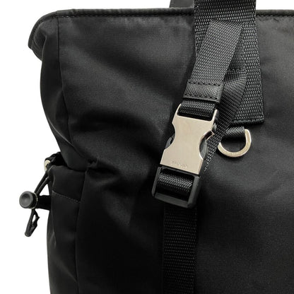 Prada Tessuto Montagn Montaigne Hand Tote Bag Nylon Saffiano Leather Black — view 4