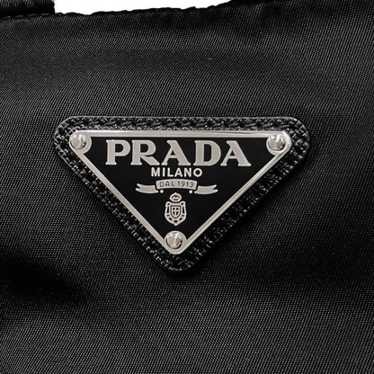 Prada Tessuto Montagn Montaigne Hand Tote Bag Nylon Saffiano Leather Black — view 6