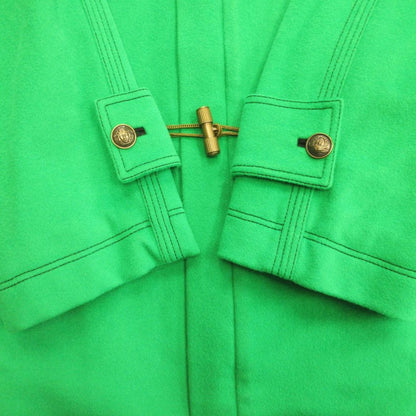 Versace Gianni Medusa Button Duffle Coat Cashmere Blend Vintage Green — view 4