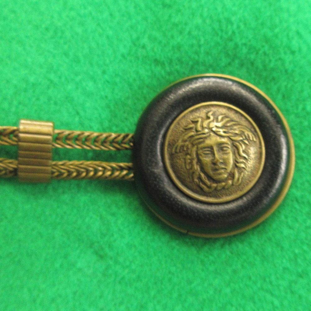 Versace Gianni Medusa Button Duffle Coat Cashmere Blend Vintage Green — view 6