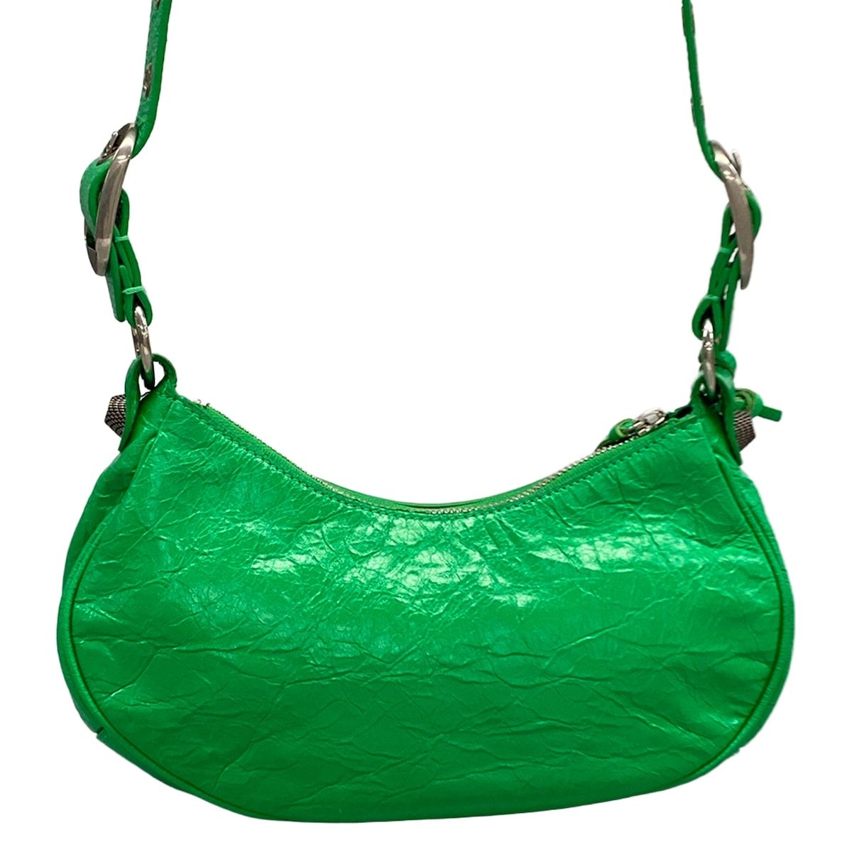 Balenciaga Shoulder Bag le Cagole XS Green Leather — view 3