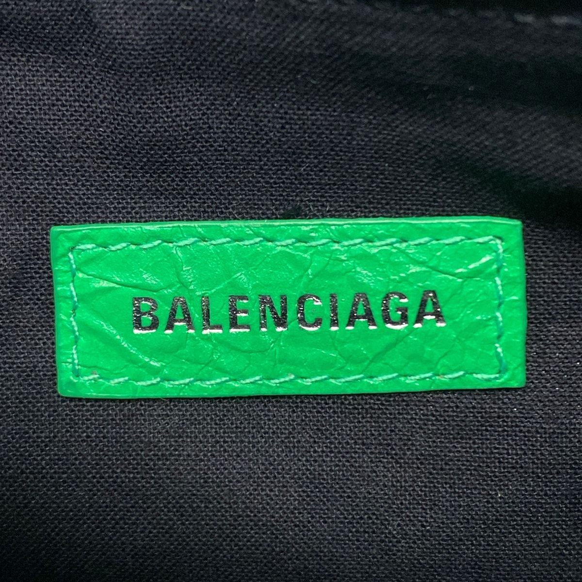 Balenciaga Shoulder Bag le Cagole XS Green Leather — view 8