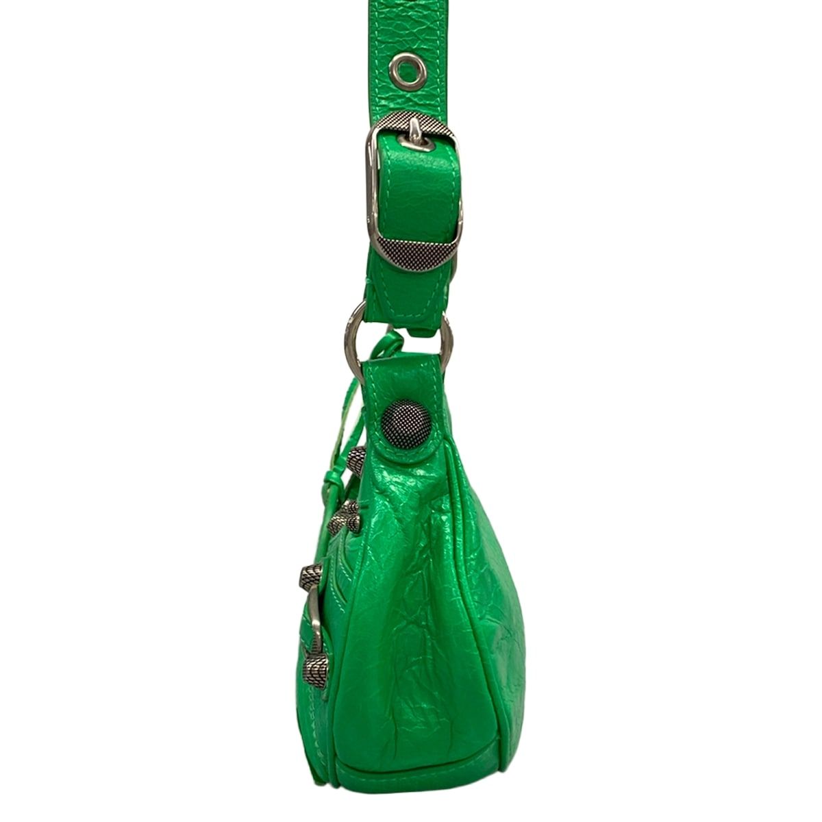 Balenciaga Shoulder Bag le Cagole XS Green Leather — view 4