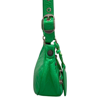 Balenciaga Shoulder Bag le Cagole XS Green Leather — view 2