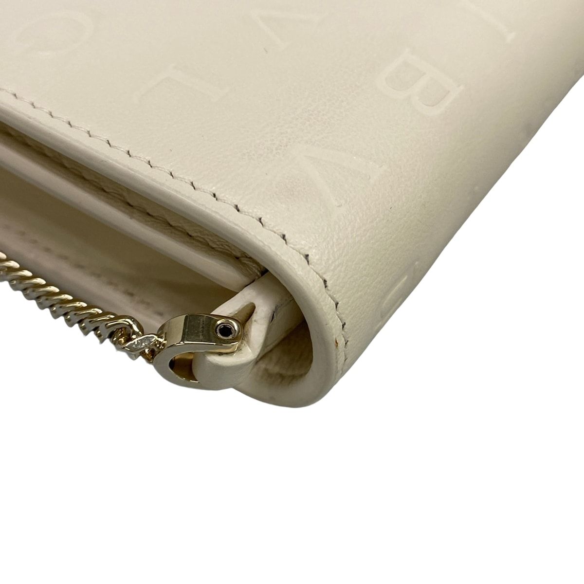 Bvlgari Wallet Infinitum Ivory Chain Embossed Processing Removable Strap — view 8