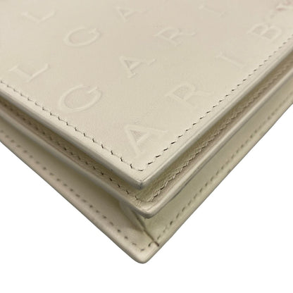 Bvlgari Wallet Infinitum Ivory Chain Embossed Processing Removable Strap — view 7