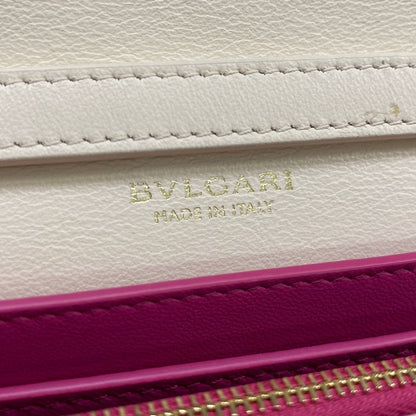 Bvlgari Wallet Infinitum Ivory Chain Embossed Processing Removable Strap — view 6