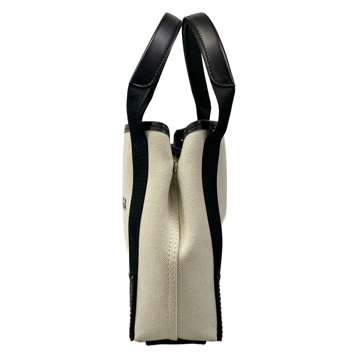 Balenciaga Tote Bag Navy Cabas XS Black Ivory Leather — view 4