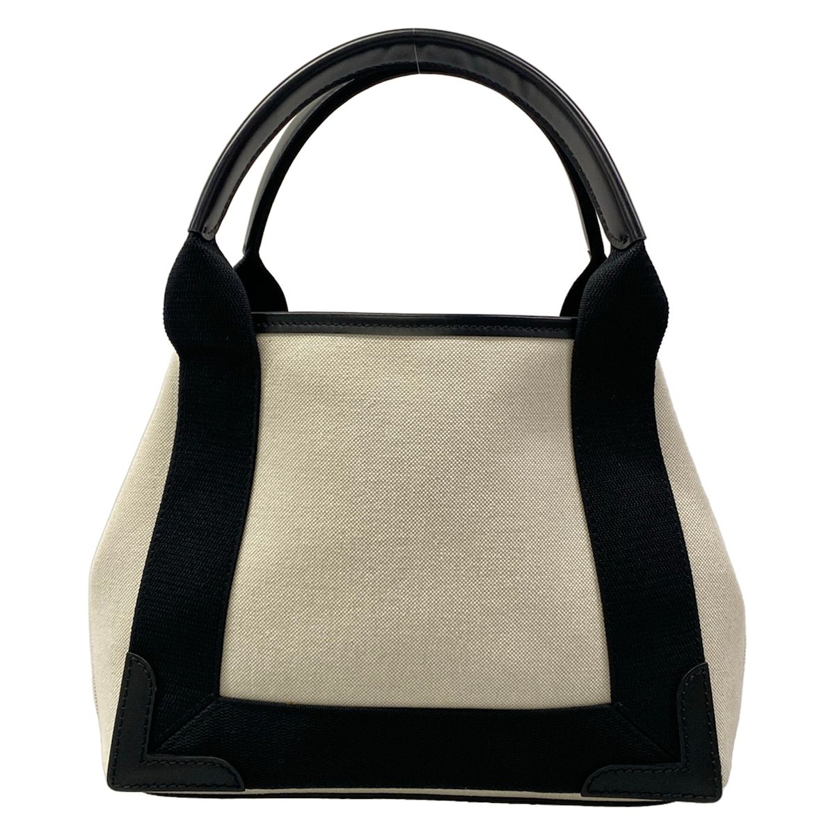 Balenciaga Tote Bag Navy Cabas XS Black Ivory Leather — view 3