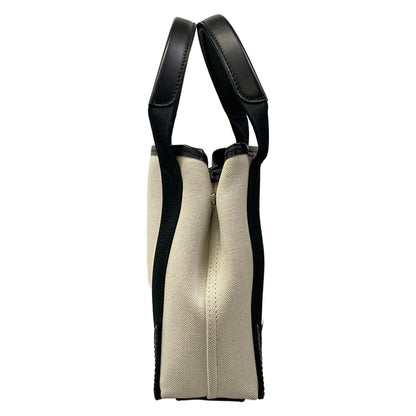 Balenciaga Tote Bag Navy Cabas XS Black Ivory Leather — view 2