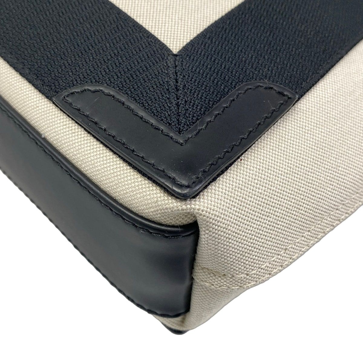 Balenciaga Tote Bag Navy Cabas XS Black Ivory Leather — view 6